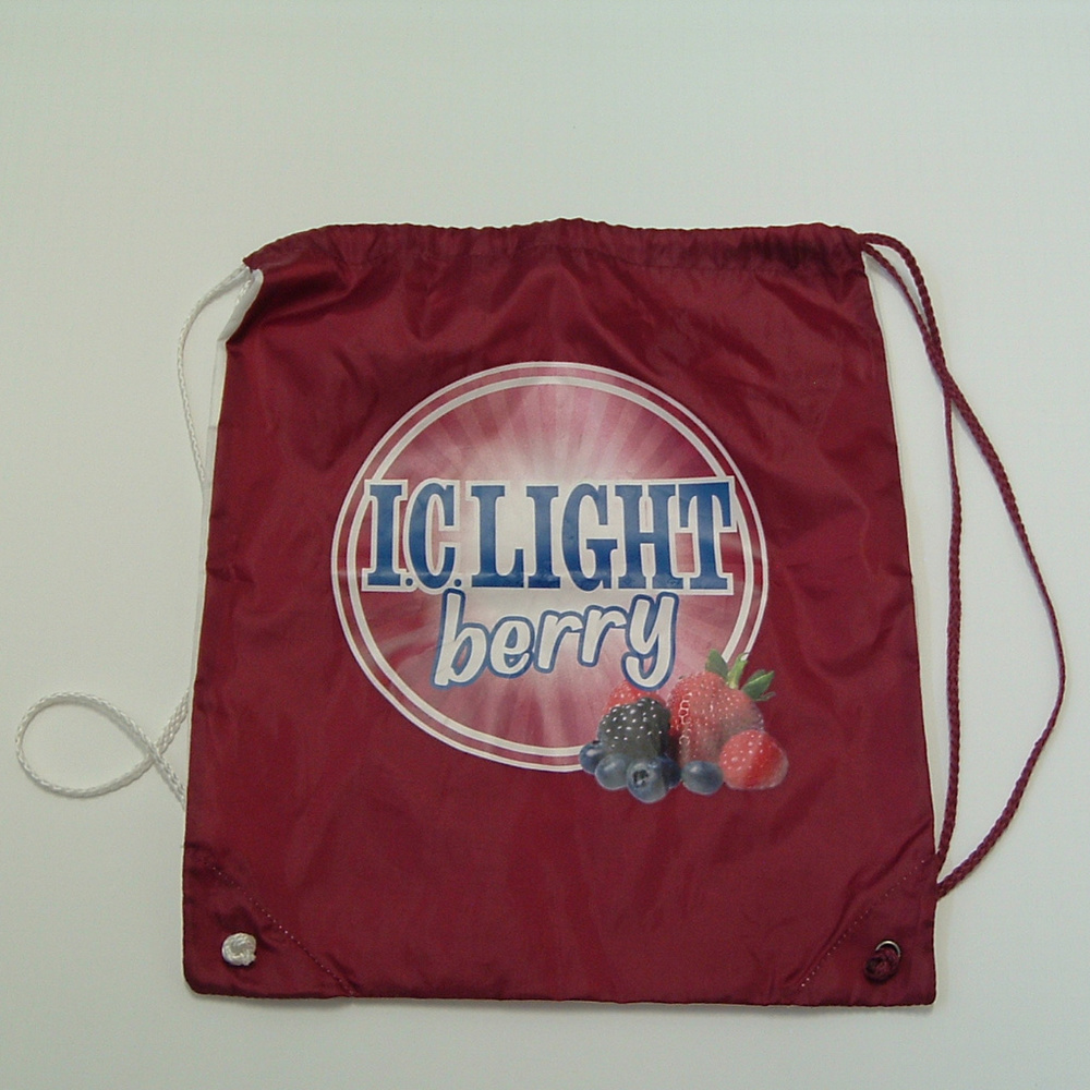 IC light beer promo IC light berry bag back pack